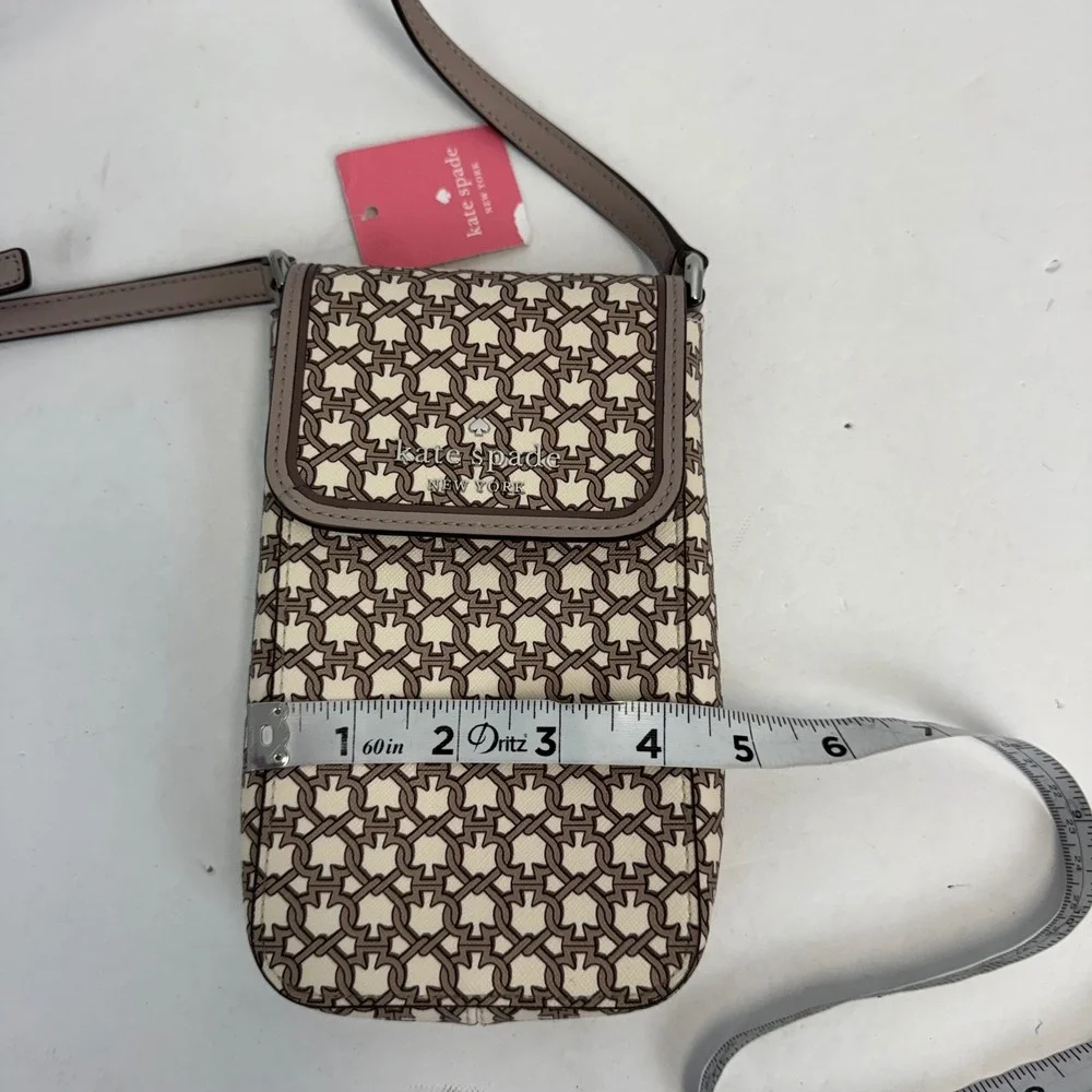 Kate Spade Spade Link Phone Crossbody Bag White Multi WIR00050 NWT
